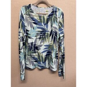 Hang Ten Women's 2XL  Swim Shirt Long Sleeve Sun Shirt Rash Guard 50+ UPF Tropic